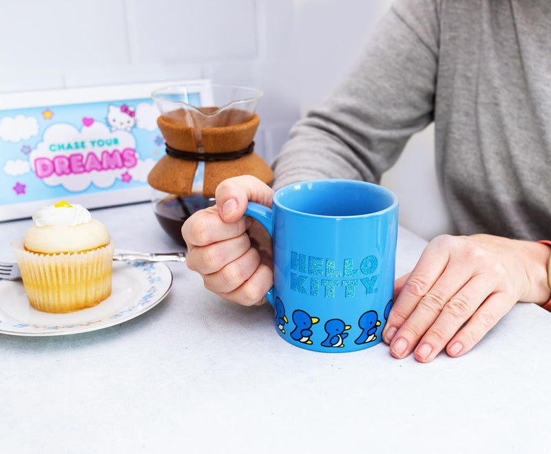 Sanrio Hello Kitty Blue Sparkles Ceramic Mug | Holds 14 Ounces product image 6 of 6