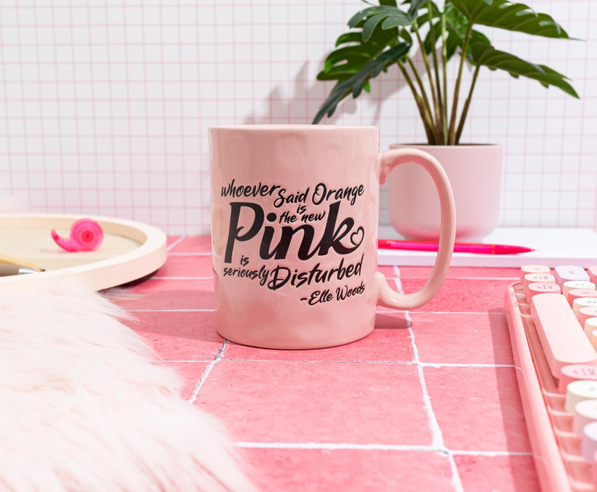 Legally Blonde - "Orange Is the New Pink" Ceramic Pottery Mug | Holds 17 Ounces