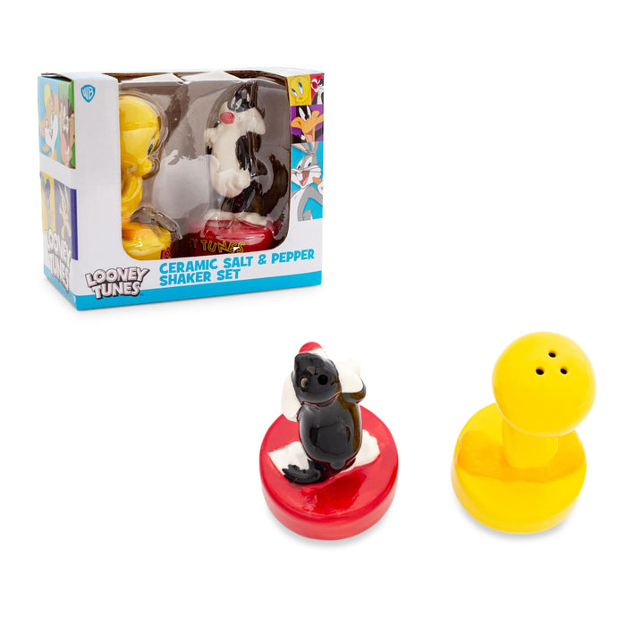 Looney Tunes - Sylvester and Tweety Ceramic Salt and Pepper Shakers | Set of 2