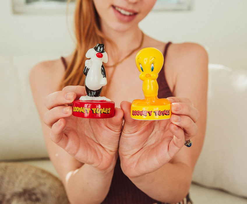 Looney Tunes - Sylvester and Tweety Ceramic Salt and Pepper Shakers | Set of 2