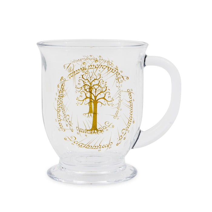 The Lord of the Rings - White Tree of Gondor Glass Mug | Holds 15 Ounces