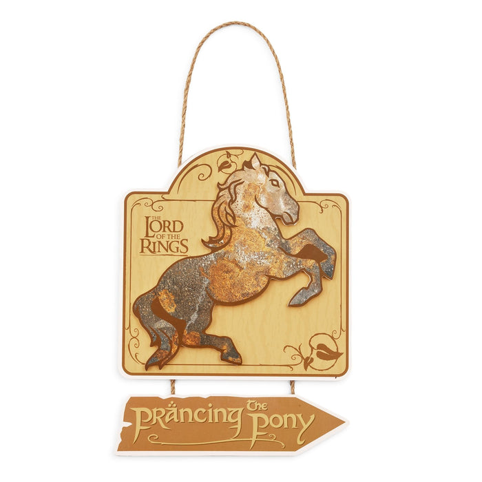 The Lord Of The Rings The Prancing Pony Hanging Wall Sign | 11 x 8 Inches