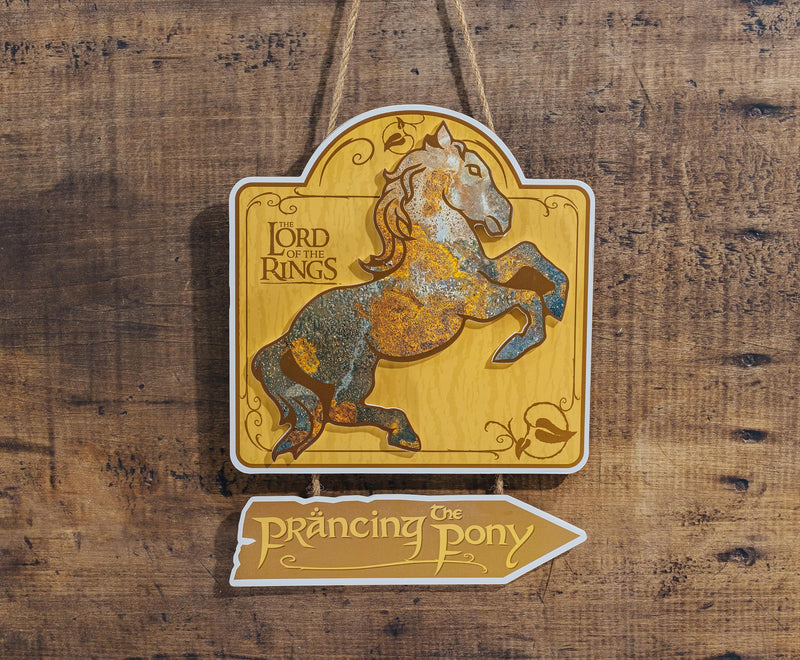 The Lord Of The Rings The Prancing Pony Hanging Wall Sign | 11 x 8 Inches product image 7 of 8