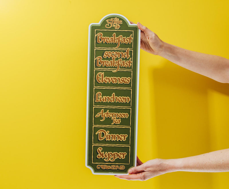 The Lord Of The Rings Hobbit Daily Schedule Wooden Sign | 20 x 6 Inches product image 4 of 8
