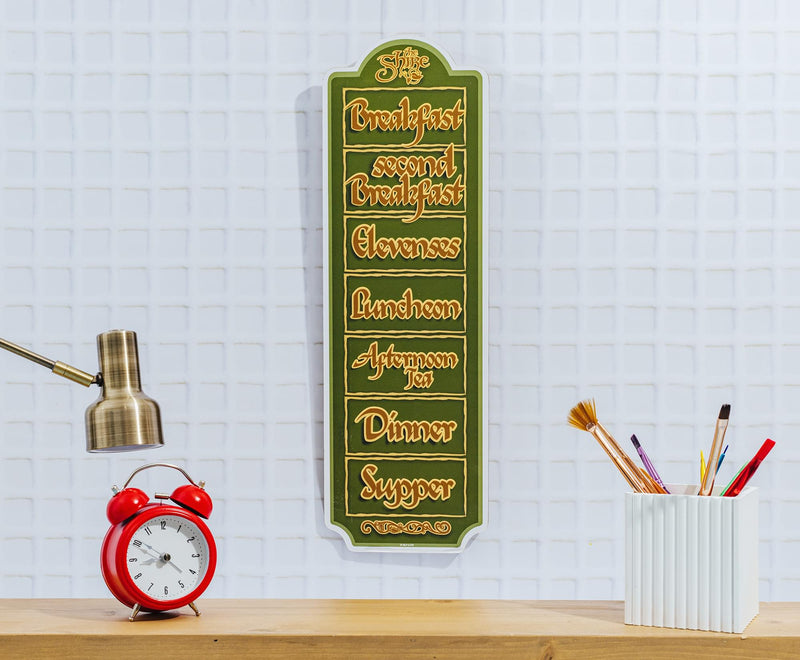 The Lord Of The Rings Hobbit Daily Schedule Wooden Sign | 20 x 6 Inches product image 6 of 8