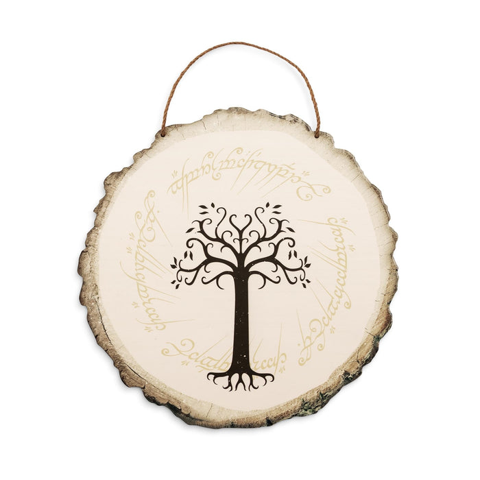 The Lord Of The Rings White Tree Of Gondor Hanging Wall Sign | 15 x 15 Inches