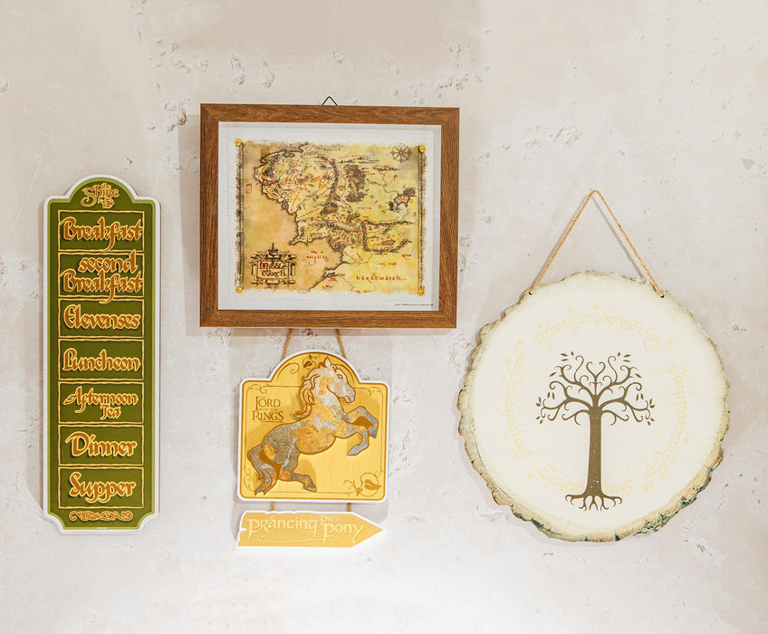 The Lord Of The Rings White Tree Of Gondor Hanging Wall Sign | 15 x 15 Inches