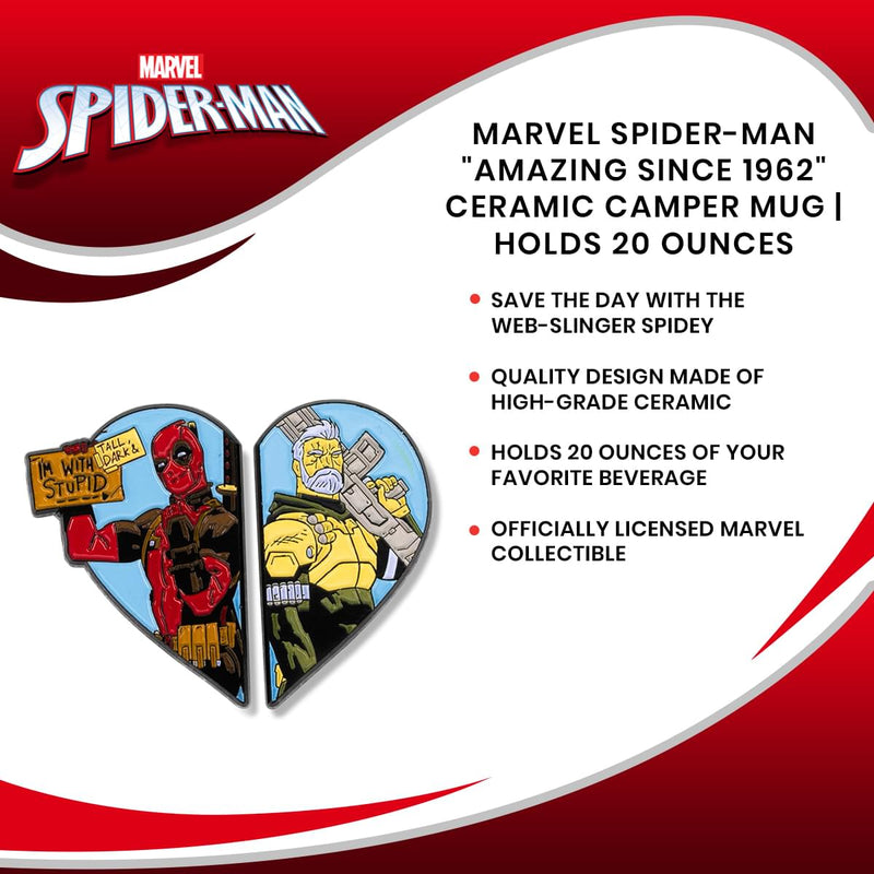 Marvel Spider-Man "Amazing Since 1962" Ceramic Camper Mug | Holds 20 Ounces product image 7 of 7