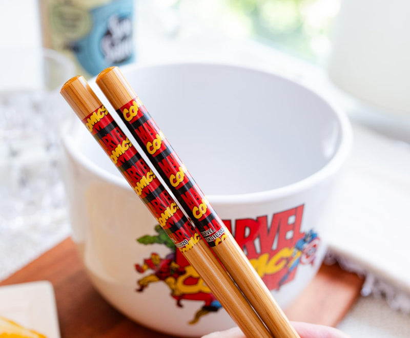 Marvel Comics The Avengers 20-Ounce Ramen Bowl and Chopstick Set product image 4 of 7