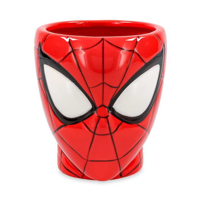 Marvel Spider-Man Head 3D Sculpted Ceramic Mug With Web Handle | Holds 30 Ounces