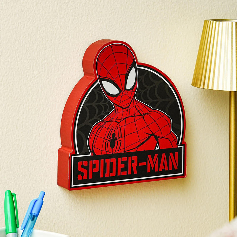 Marvel Spider-Man Die-Cut Wooden Wall Art Sign | 8 x 7 Inches product image 6 of 6
