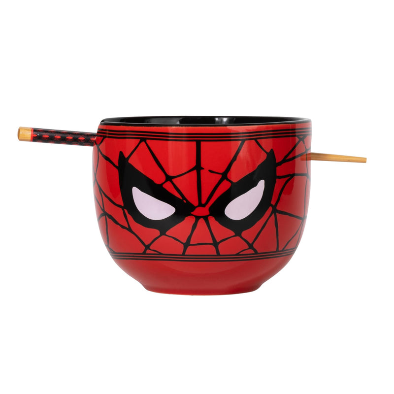Marvel Spider-Man Face 20-Ounce Ramen Bowl and Chopstick Set product image 1 of 9