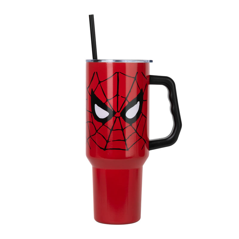 Marvel Spider-Man Face 40-Ounce Stainless Steel Tumbler With Handle product image 1 of 9