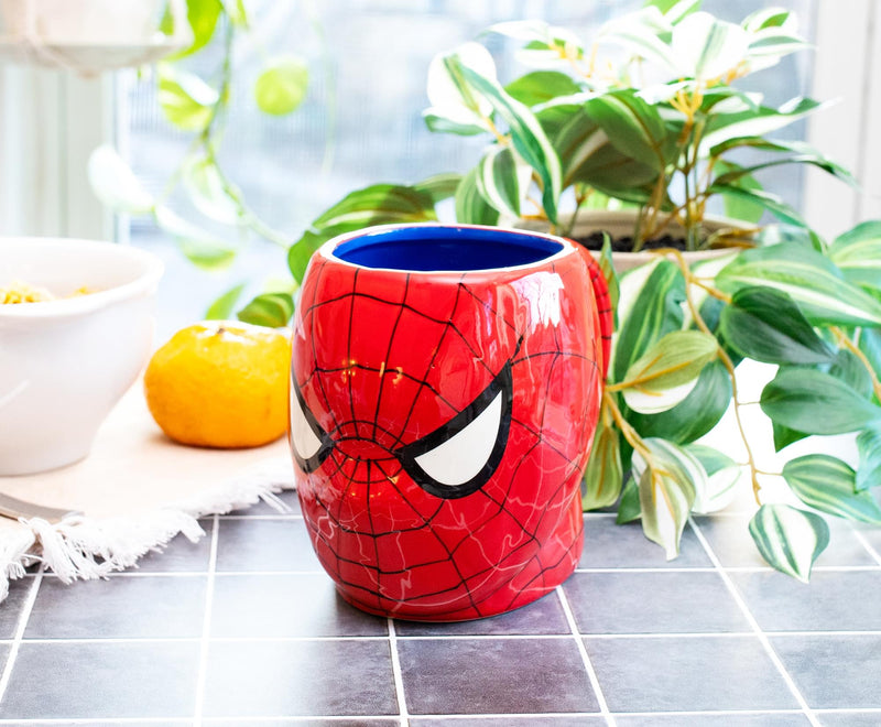 Marvel Comics Spider-Man Mask 3D Sculpted Ceramic Mug | Holds 20 Ounces product image 6 of 8