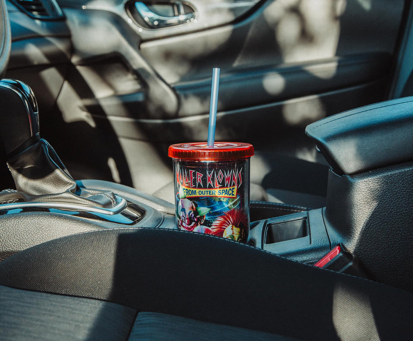 Killer Klowns From Outer - Space Carnival Cup with Lid and Straw | Holds 20 Ounces