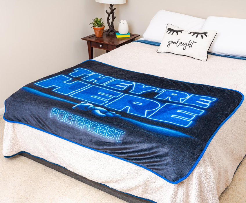 Poltergeist - "They're Here" Fleece Throw Blanket | 45 x 60 Inches