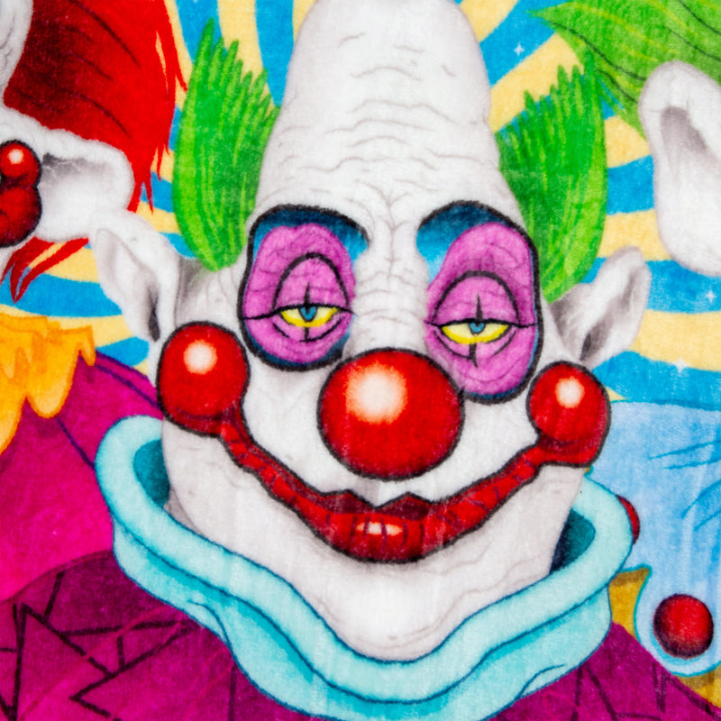 Killer Klowns From Outer Space Characters Raschel Throw Blanket | 45 x 60 Inches product image 2 of 10