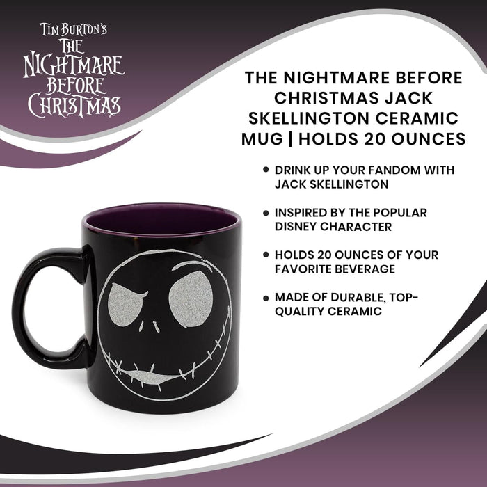 The Nightmare Before Christmas - Jack Skellington Ceramic Mug | Holds 20 Ounces