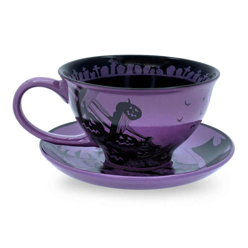 Disney The Nightmare Before Christmas Spiral Hill Ceramic Teacup and Saucer Set product image 2 of 9