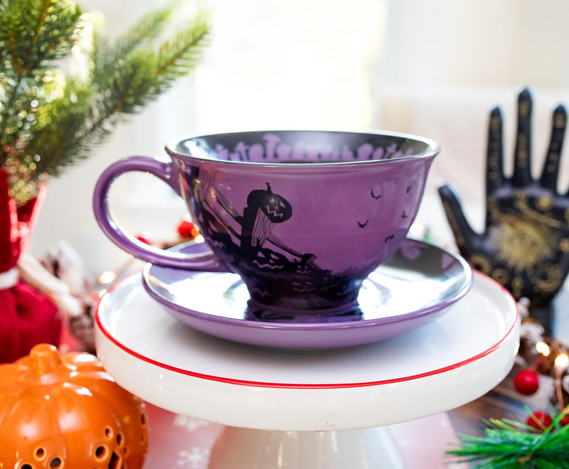 Disney The Nightmare Before Christmas Spiral Hill Ceramic Teacup and Saucer Set product image 4 of 9