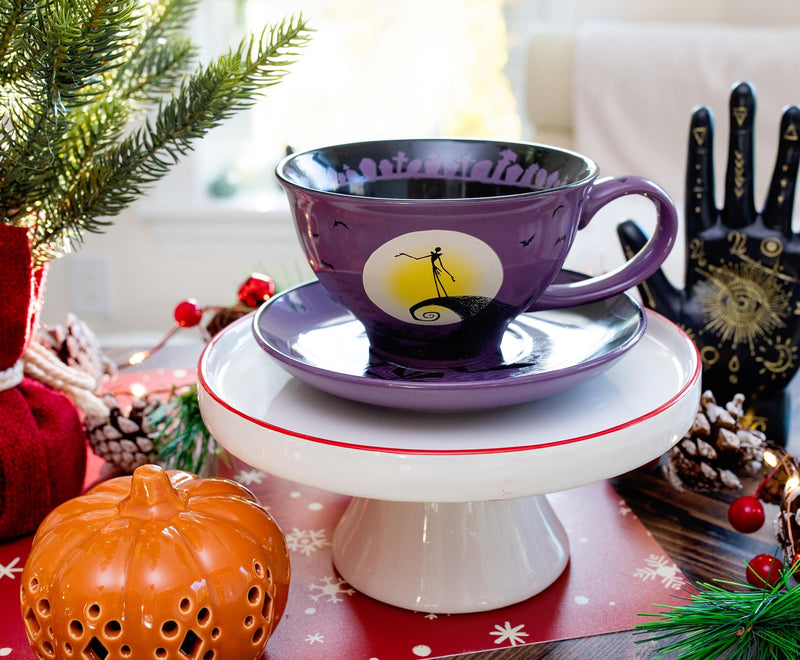 Disney The Nightmare Before Christmas Spiral Hill Ceramic Teacup and Saucer Set product image 9 of 9