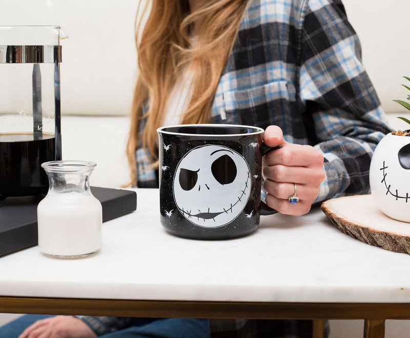 Disney The Nightmare Before Christmas Jack Face Ceramic Camper Mug | 20 Ounces product image 3 of 7