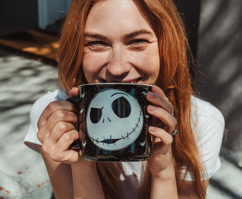 Disney The Nightmare Before Christmas Jack Face Ceramic Camper Mug | 20 Ounces product image 4 of 7