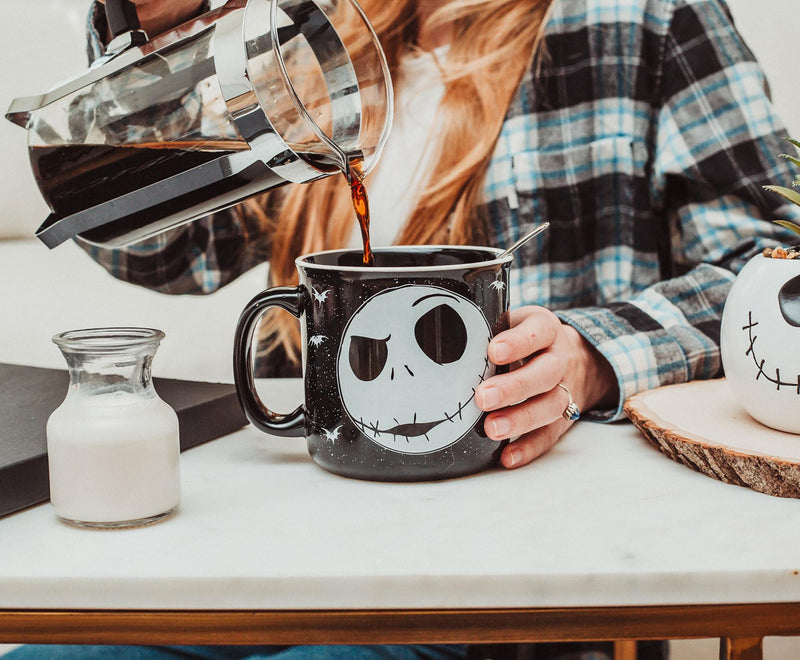 Disney The Nightmare Before Christmas Jack Face Ceramic Camper Mug | 20 Ounces product image 5 of 7