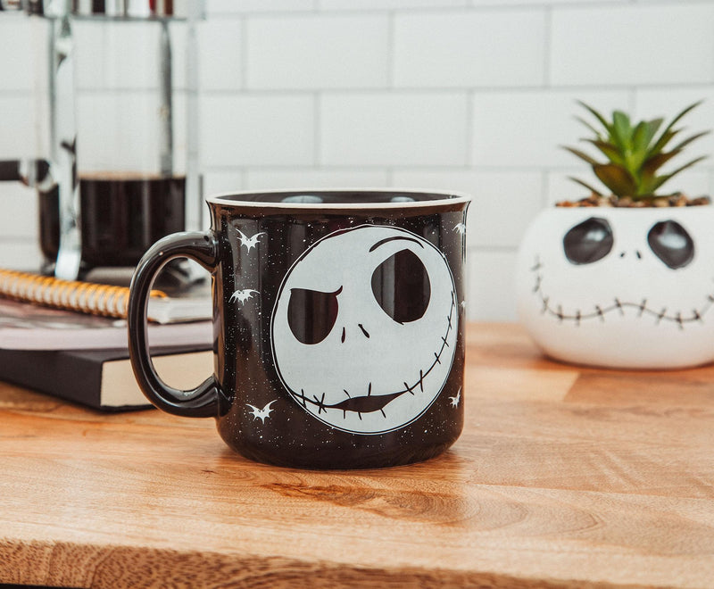 Disney The Nightmare Before Christmas Jack Face Ceramic Camper Mug | 20 Ounces product image 6 of 7