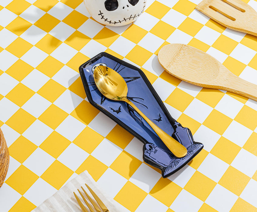 Disney's The Nightmare Before Christmas Jack Coffin Sculpted Ceramic Spoon Rest