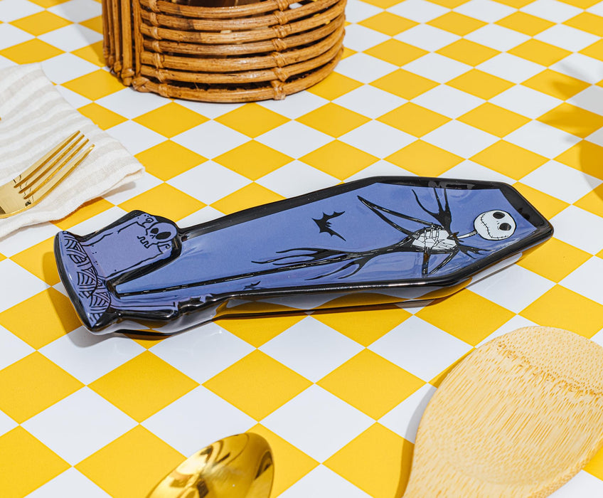 Disney's The Nightmare Before Christmas Jack Coffin Sculpted Ceramic Spoon Rest