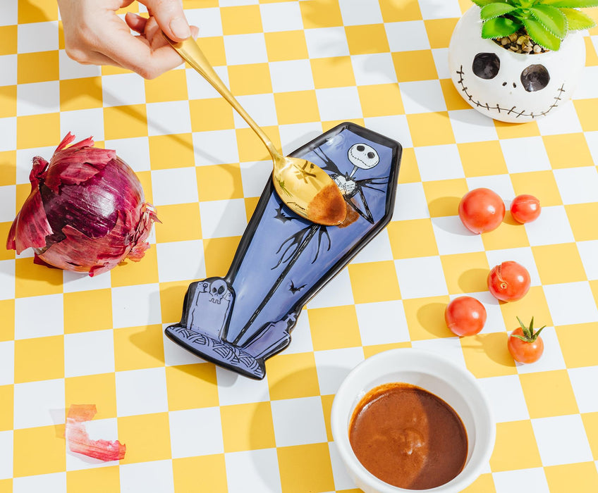 Disney's The Nightmare Before Christmas Jack Coffin Sculpted Ceramic Spoon Rest