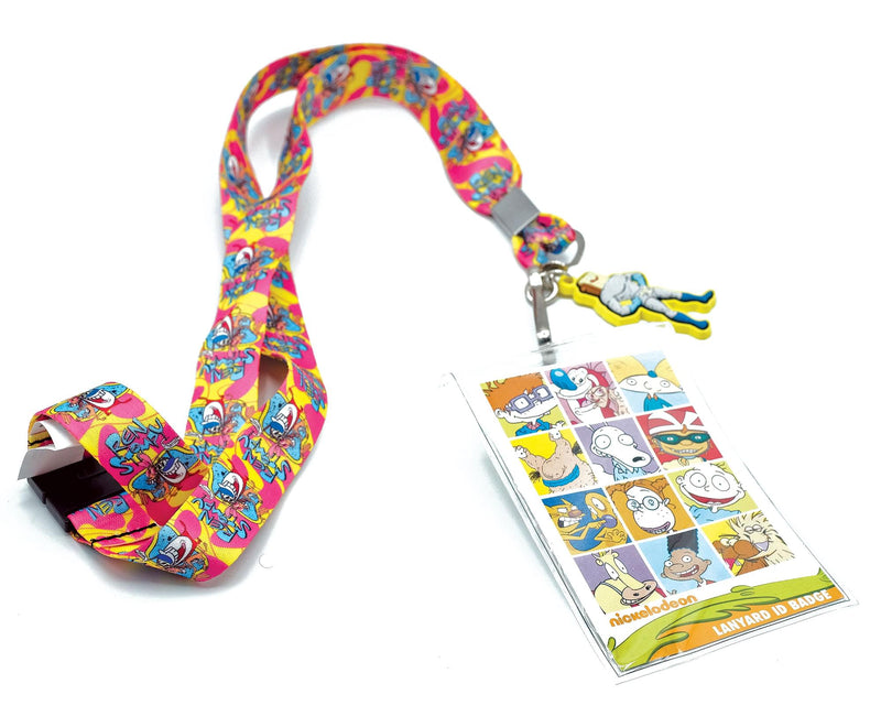 Nickelodeon Ren & Stimpy Lanyard With ID Badge Holder And Removable Charm product image 1 of 4