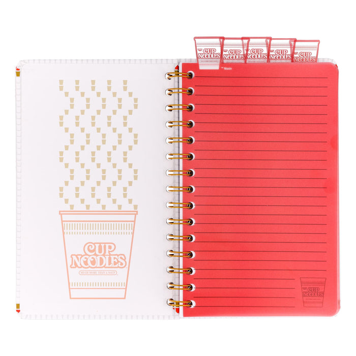 Nissin Cup Noodles - 5-Tab Spiral Notebook | 5 x 8 Inches