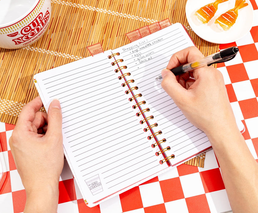 Nissin Cup Noodles - 5-Tab Spiral Notebook | 5 x 8 Inches