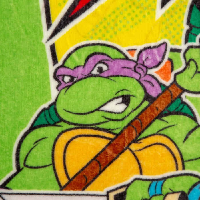 Teenage Mutant Ninja Turtles "Cowabunga" Fleece Throw Blanket | 50 x 60 Inches