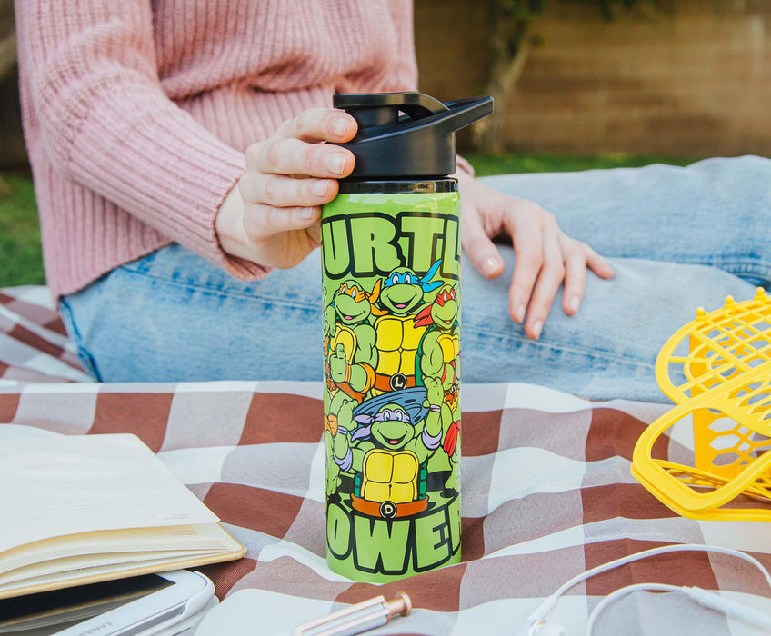 Teenage Mutant Ninja Turtles "Turtle Power" Stainless Steel Water Bottle