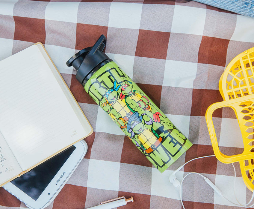 Teenage Mutant Ninja Turtles "Turtle Power" Stainless Steel Water Bottle