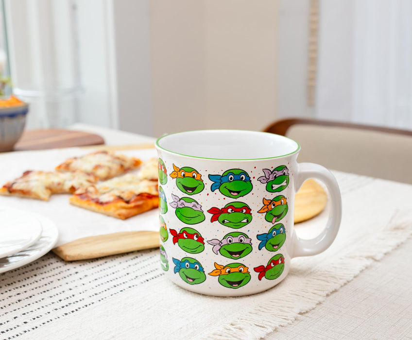 Teenage Mutant Ninja Turtles Portraits Ceramic Camper Mug | Holds 20 Ounces