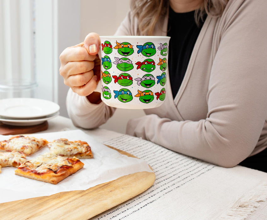 Teenage Mutant Ninja Turtles Portraits Ceramic Camper Mug | Holds 20 Ounces