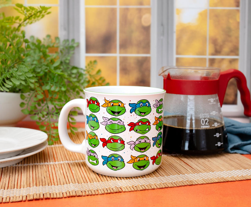 Teenage Mutant Ninja Turtles Portraits Ceramic Camper Mug | Holds 20 Ounces