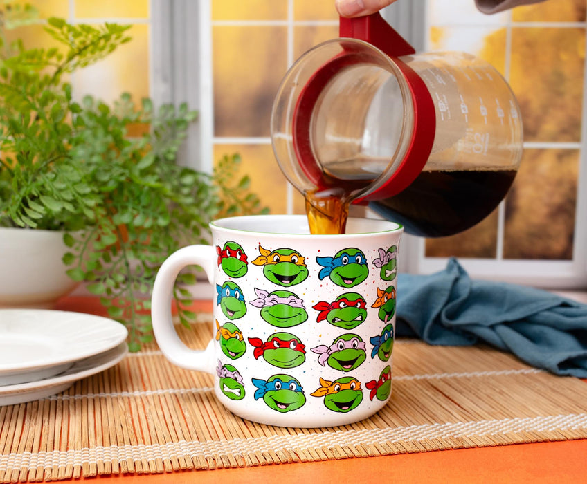 Teenage Mutant Ninja Turtles Portraits Ceramic Camper Mug | Holds 20 Ounces