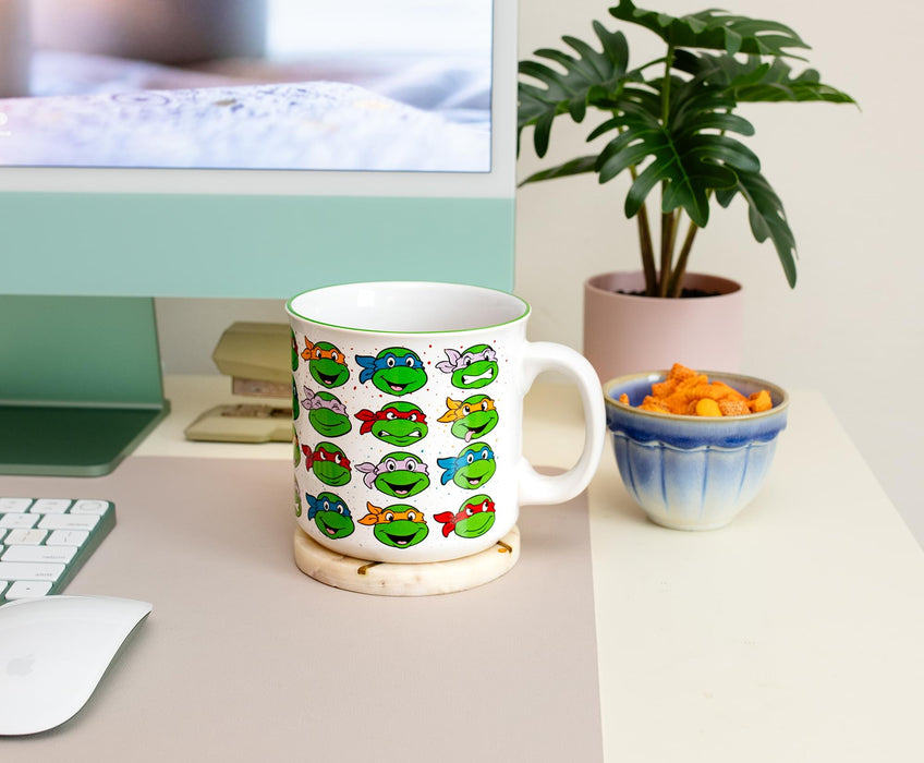 Teenage Mutant Ninja Turtles Portraits Ceramic Camper Mug | Holds 20 Ounces