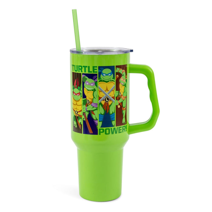Teenage Mutant Ninja Turtles - "Turtle Power" Stainless Steel Tumbler with Handle