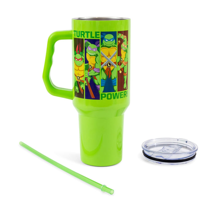 Teenage Mutant Ninja Turtles - "Turtle Power" Stainless Steel Tumbler with Handle