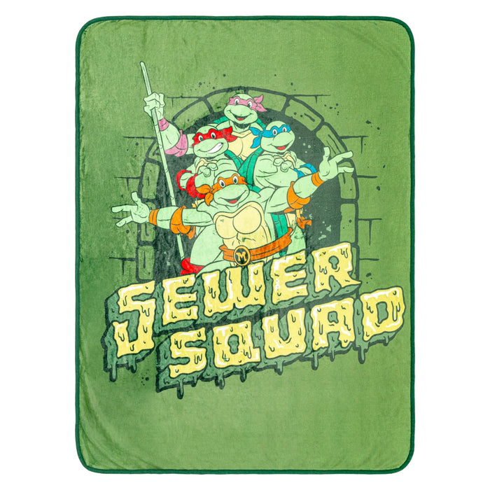 Teenage Mutant Ninja Turtles - "Sewer Squad" Fleece Throw Blanket | 45 x 60 Inches