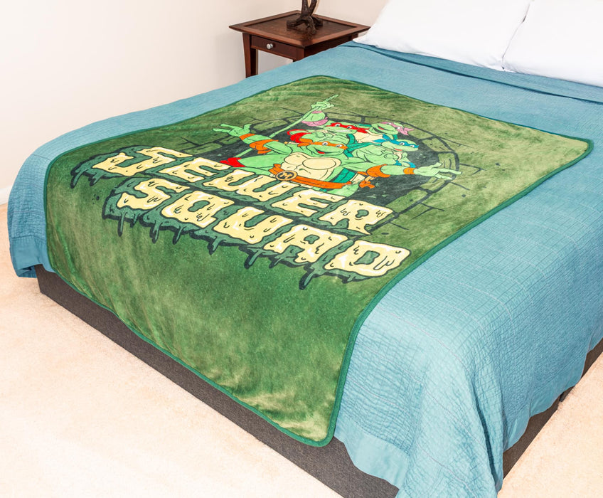 Teenage Mutant Ninja Turtles - "Sewer Squad" Fleece Throw Blanket | 45 x 60 Inches