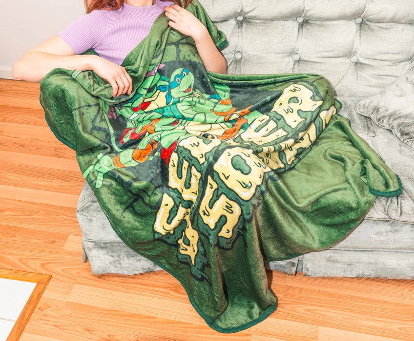 Teenage Mutant Ninja Turtles - "Sewer Squad" Fleece Throw Blanket | 45 x 60 Inches