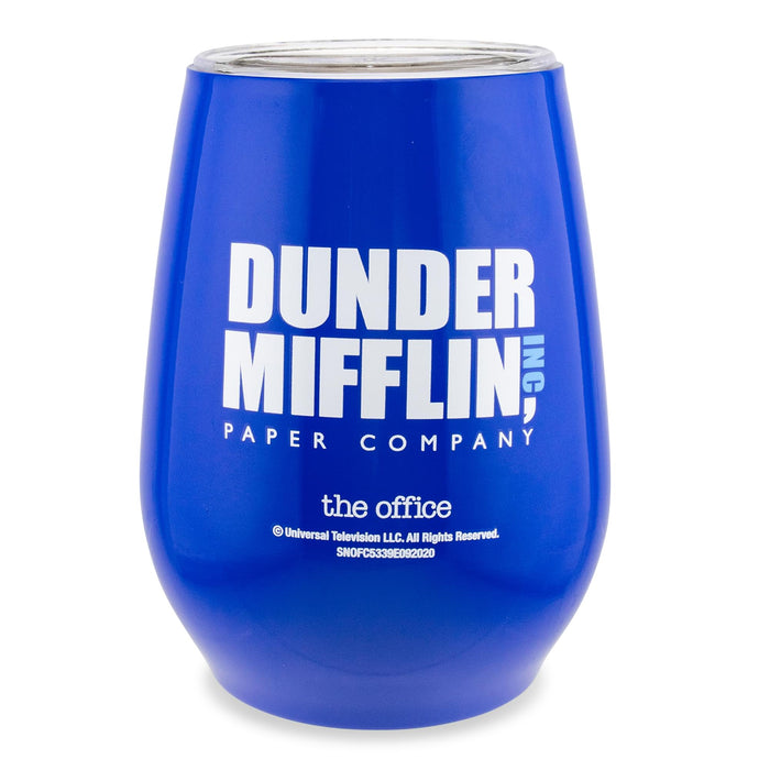 The Office - Dunder Mifflin Stainless Steel Tumbler with Lid | Holds 10 Ounces