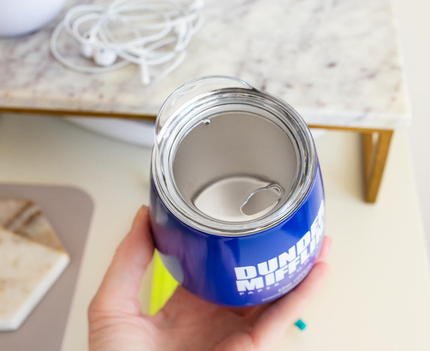 The Office - Dunder Mifflin Stainless Steel Tumbler with Lid | Holds 10 Ounces